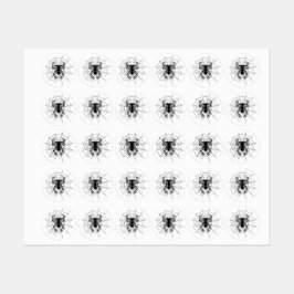 SpiderGremlin's web op maat gesneden vinylstickers Labels