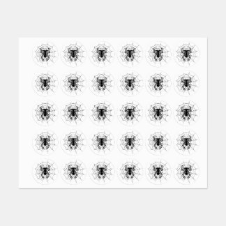SpiderGremlin's web op maat gesneden vinylstickers Labels