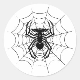 SpiderGremlin's web op maat gesneden vinylstickers Ronde Sticker