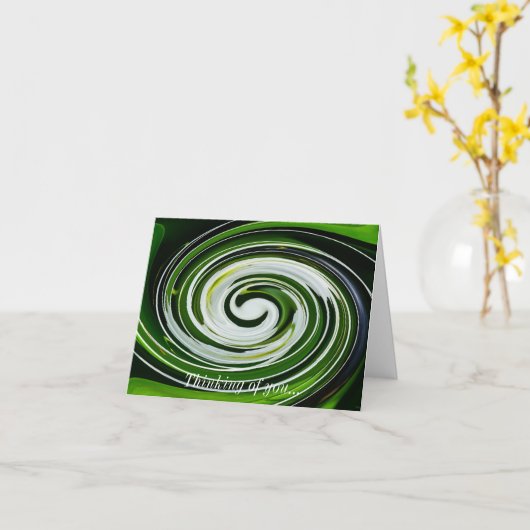 SpiderLily Twist die je denkt Kaart (Gele Bloem)