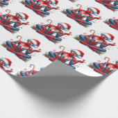 Spiderman Kerst Inpakpapier (Hoek)