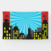 Spiderman Marvel Theme Spandoek (Horizontaal)