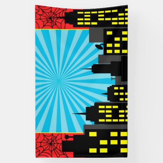 Spiderman Marvel Theme Spandoek (Verticaal)