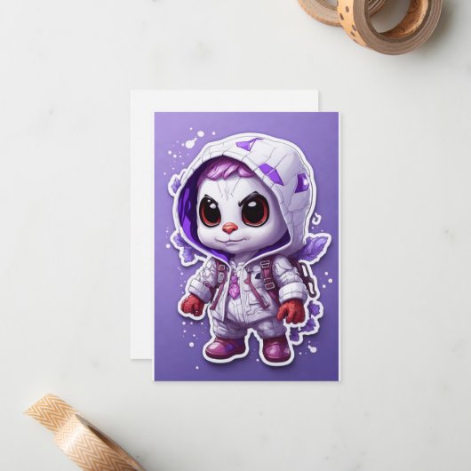 Spiderman - Vlakke kaart Notitiekaartje (Voorkant / Achterkant in situ)