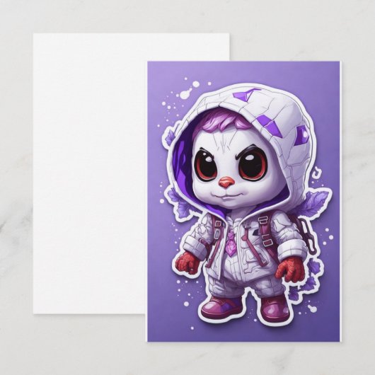 Spiderman - Vlakke kaart Notitiekaartje (Voorkant / Achterkant)