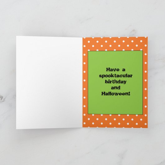 Spiders Birthday Halloween Granddaughter Kaart (Binnen)