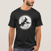Spiders Cobweb MOON Pumpkin Trick or treat Funny T-shirt (Voorkant)