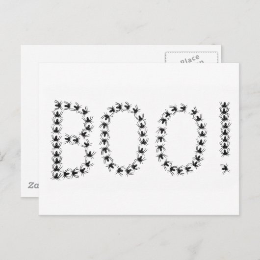 Spiders Gezegde Boo Briefkaart (Voorkant / Achterkant)