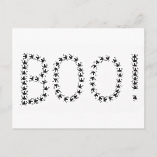 Spiders Gezegde Boo Briefkaart (Voorkant)
