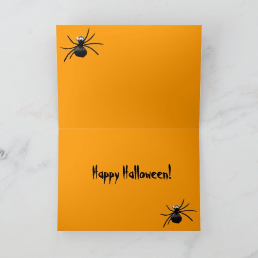 Spiders Halloween Kaart (Binnen)