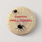 Spiders Halloween Ronde Button 5,7 Cm (Voorkant)