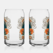 Spiders & Lelies Spookachtige Halloween Vintage Blikvorm Glas (Links)