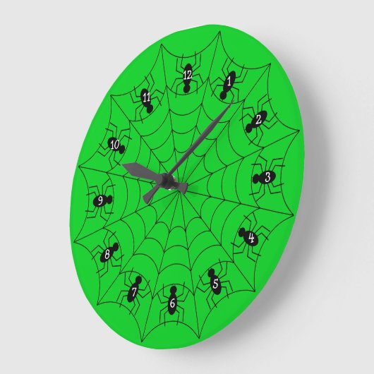 Spiders on a Web Clock in Green Grote Klok (Hoek)