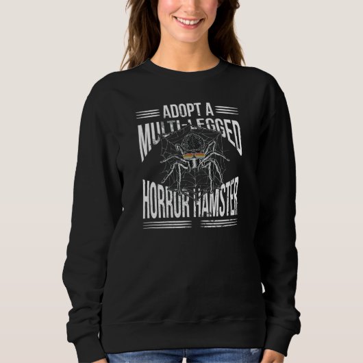 Spiders Tarantula Multi Legged Horror Hamster Spi Trui (Voorkant)