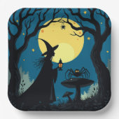 Spiders, Toadstools and Witches Papieren Bordje (Voorkant)