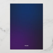 Spider's Web Halloween Folie Feestdagenkaart (Achterkant)