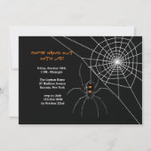 Spider's Web Halloween Uitnodiging (Voorkant)