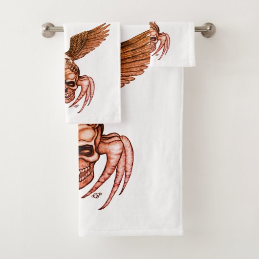 Spiderskull met Eagle Bad Handdoek (Insitu)