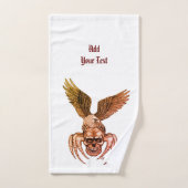Spiderskull met Eagle Bad Handdoek (Handdoek)
