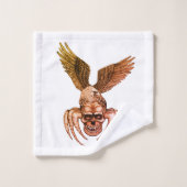 Spiderskull met Eagle Bad Handdoek (Wasdoekje)