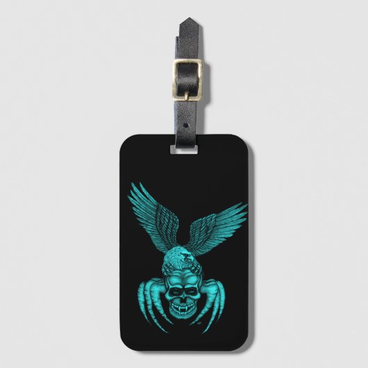 Spiderskull met Eagle Bagagelabel (Voorkant (verticaal))
