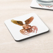 Spiderskull met Eagle Bier Onderzetter (Linkerzijde)