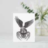 Spiderskull met Eagle Briefkaart (Staand voorkant)