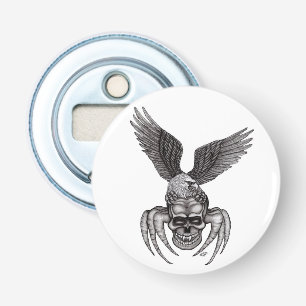Spiderskull met Eagle Button Flesopener