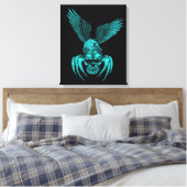 Spiderskull met Eagle Canvas Afdruk (Insitu (Slaapkamer))