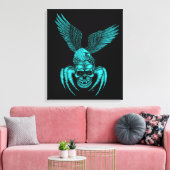 Spiderskull met Eagle Canvas Afdruk (Insitu (Woonkamer))