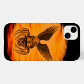 Spiderskull met Eagle Case-Mate iPhone Case (Achterkant (horizontaal))