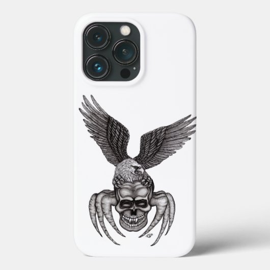 Spiderskull met Eagle Case-Mate iPhone Case (Achterkant)