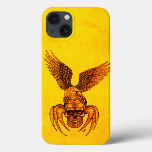 Spiderskull met Eagle Case-Mate iPhone Case (Achterkant)