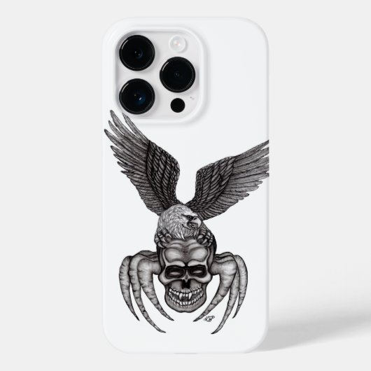 Spiderskull met Eagle Case-Mate iPhone Case (Achterkant)