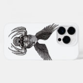Spiderskull met Eagle Case-Mate iPhone Case (Achterkant (horizontaal))