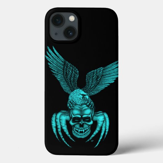 Spiderskull met Eagle Case-Mate iPhone Case (Achterkant)