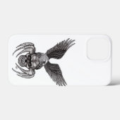Spiderskull met Eagle Case-Mate iPhone Case (Achterkant (horizontaal))