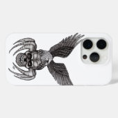 Spiderskull met Eagle Case-Mate iPhone Case (Achterkant (horizontaal))