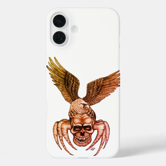 Spiderskull met Eagle Case-Mate iPhone Case (Achterkant)