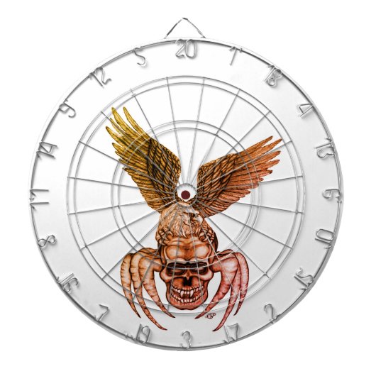 Spiderskull met Eagle Dartbord (Voorkant)