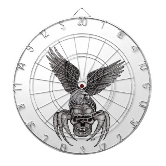 Spiderskull met Eagle Dartbord (Voorkant)