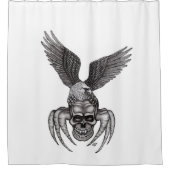 Spiderskull met Eagle Douchegordijn (Voorkant)