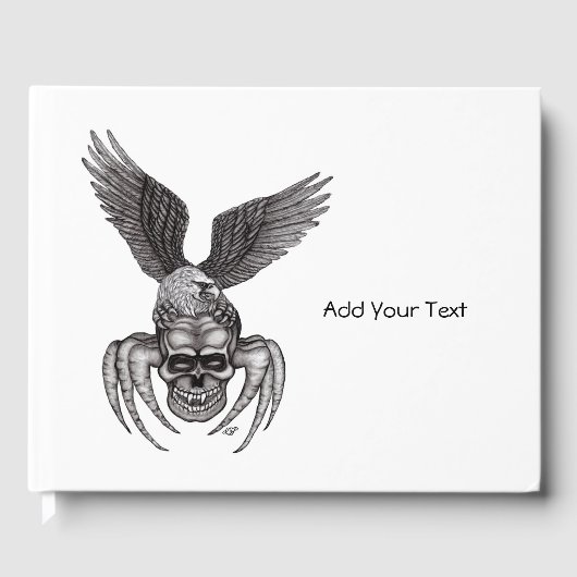 Spiderskull met Eagle Gastenboek (Voorkant)