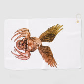 Spiderskull met Eagle Golfhanddoek (Horizontaal)
