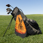 Spiderskull met Eagle Golfhanddoek (Groen)