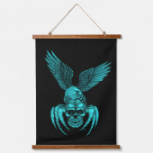 Spiderskull met Eagle Hangend Wandkleed (Voorkant)