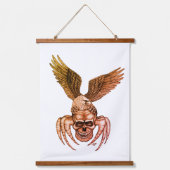 Spiderskull met Eagle Hangend Wandkleed (Voorkant 2)