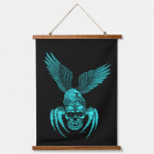 Spiderskull met Eagle Hangend Wandkleed (Voorkant)