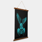 Spiderskull met Eagle Hangend Wandkleed (Gebogen)