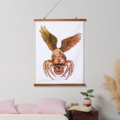 Spiderskull met Eagle Hangend Wandkleed (Slaapkamer)